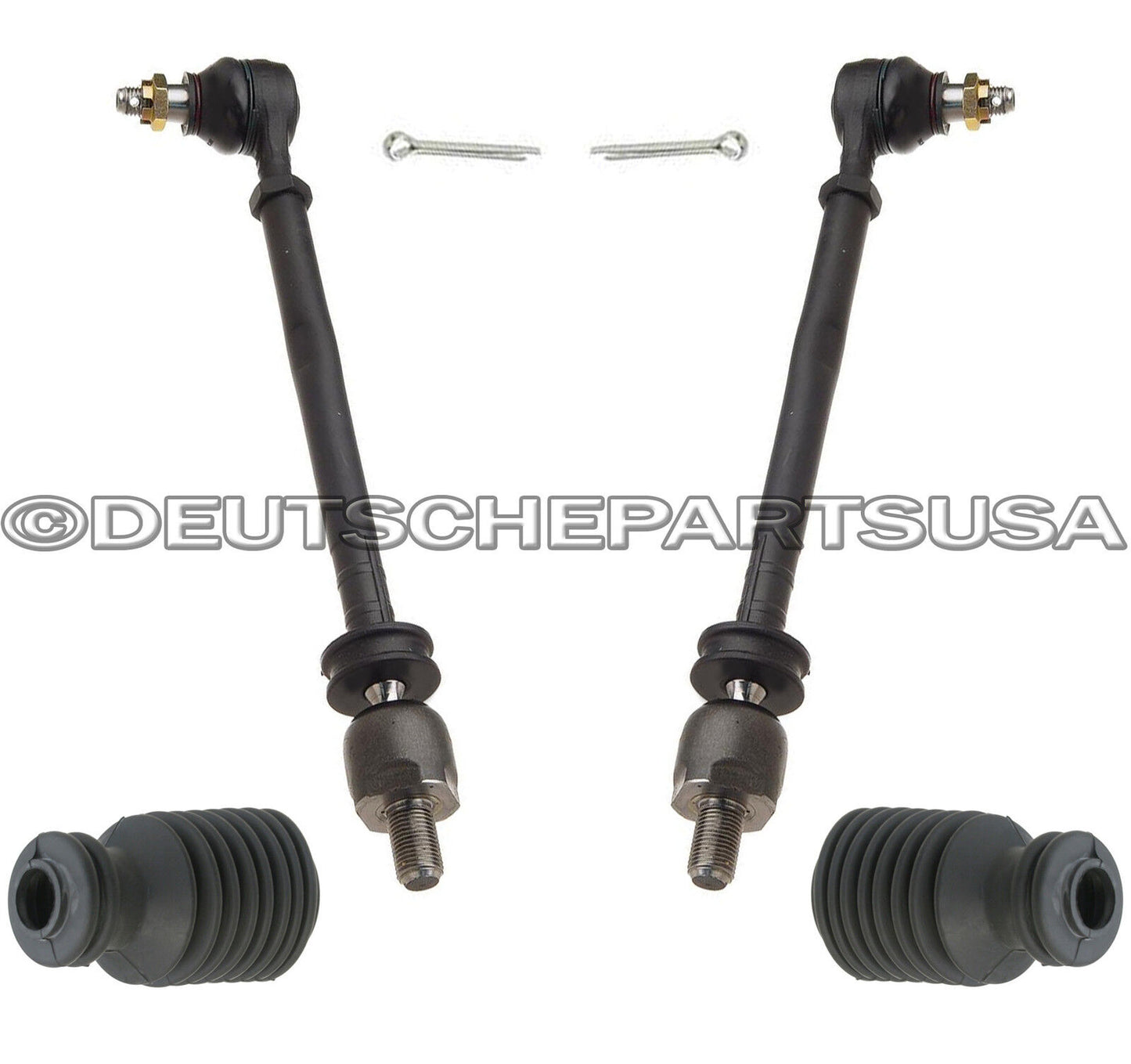 Steering Tie Rod Rods + Rack Boot Boots for Porsche 928 928S S 92834703110 SET 4