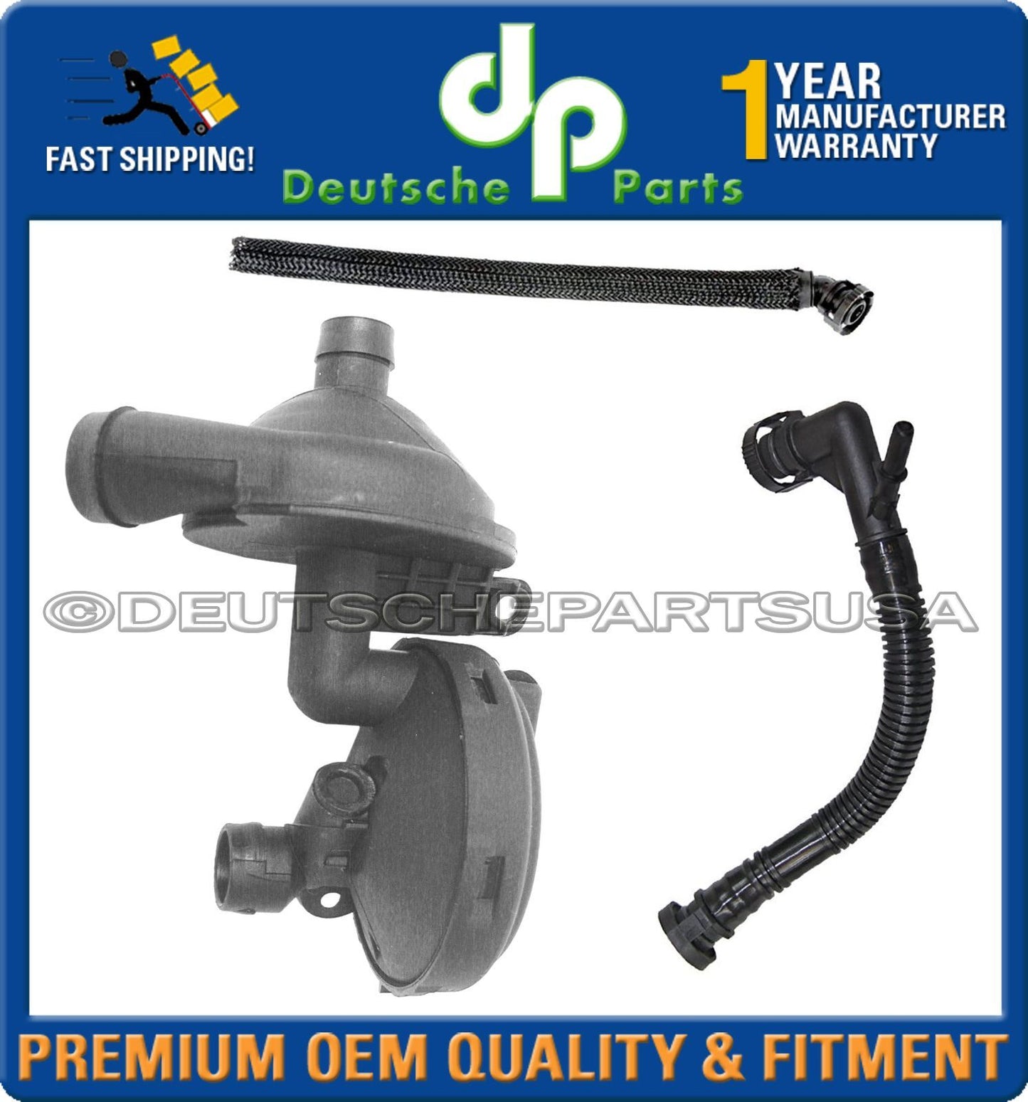 CRANKCASE PCV VENT VALVE & BREATHER HOSE KIT for BMW E46 E39 E60 E83 X3 325i