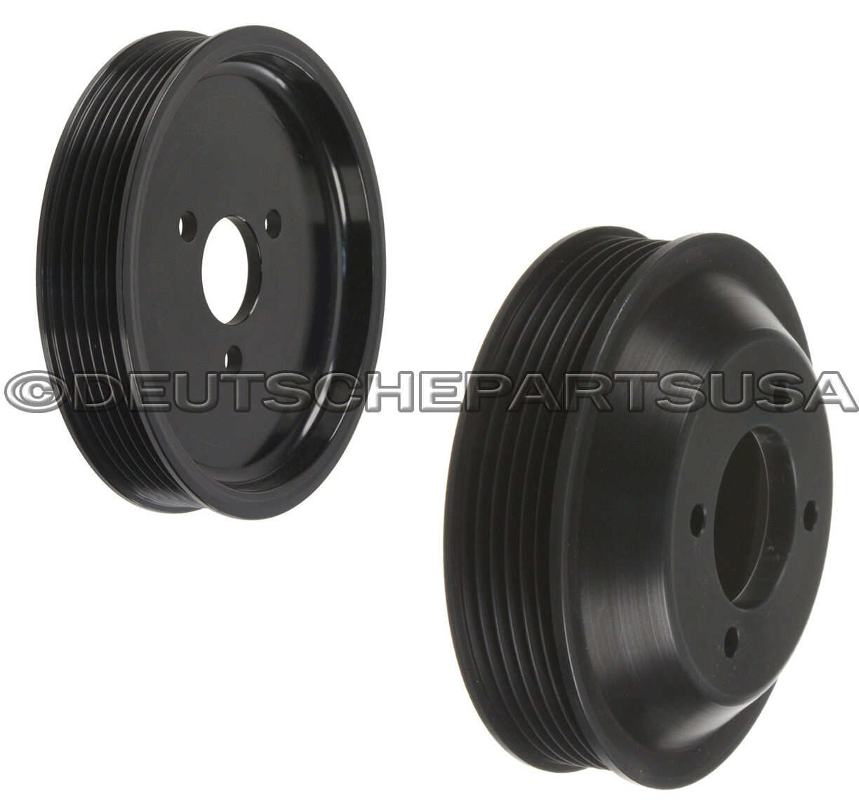 Power Steering Pump Pulley + Water Pump Pulley Set 2 for BMW E46 E39 330i X5 Z3