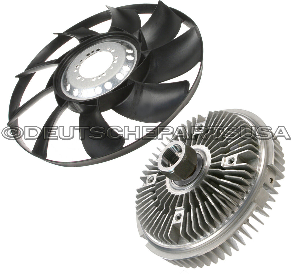 RADIATOR VISCOUS ENGINE COOLING FAN CLUTCH + BLADE for BMW E53 E65 E66 X5 745i