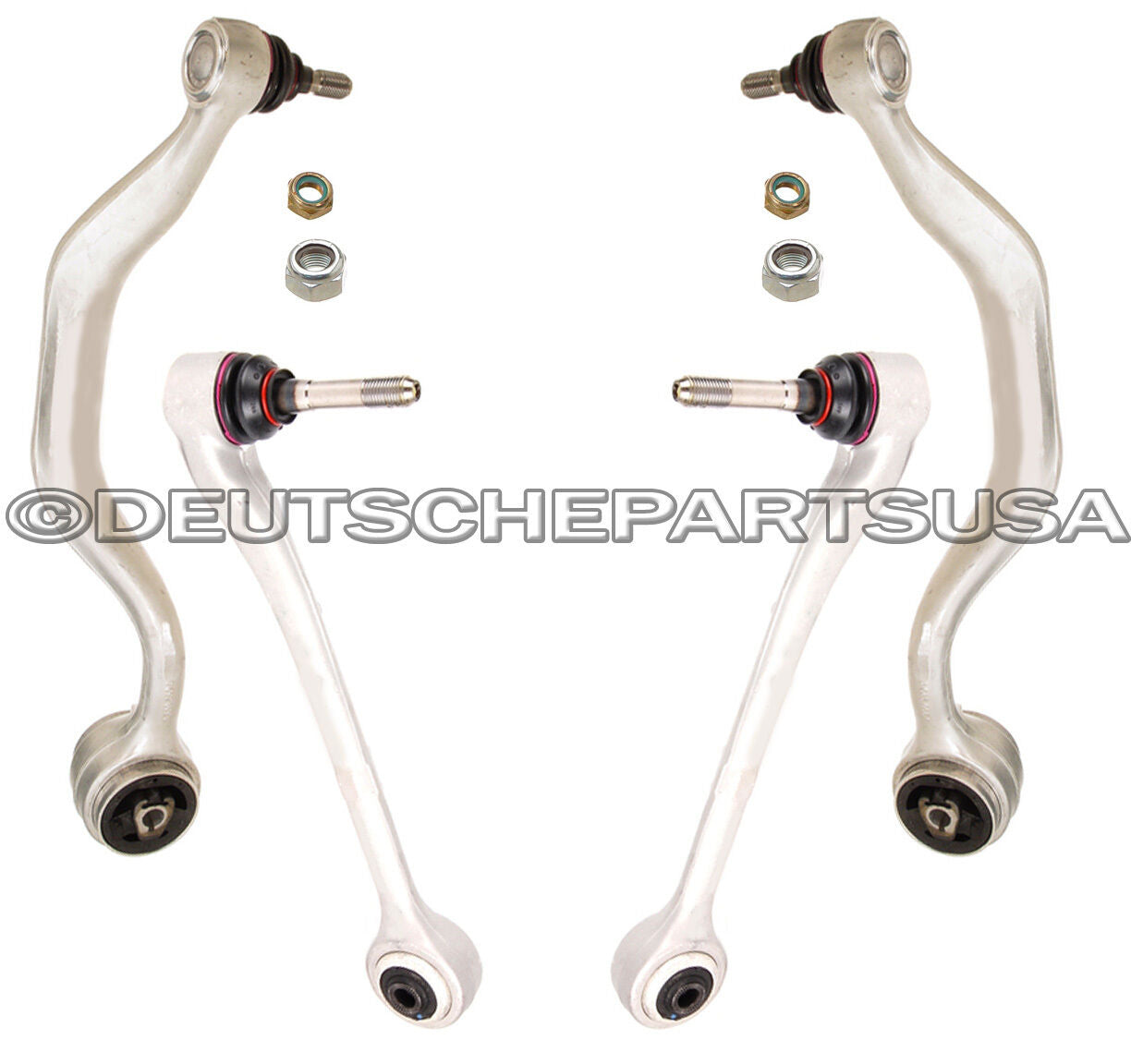 FRONT UPPER THRUST + LOWER CONTROL ARM ARMS BALL JOINTS 4 for BMW E39 V8 540i M5