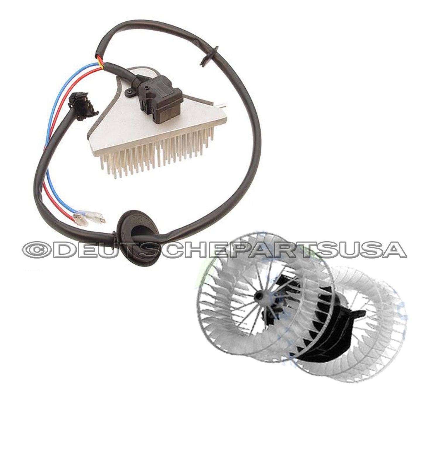 MERCEDES W124 HEATER FAN BLOWER MOTOR & BLOWER REGULATOR UNIT