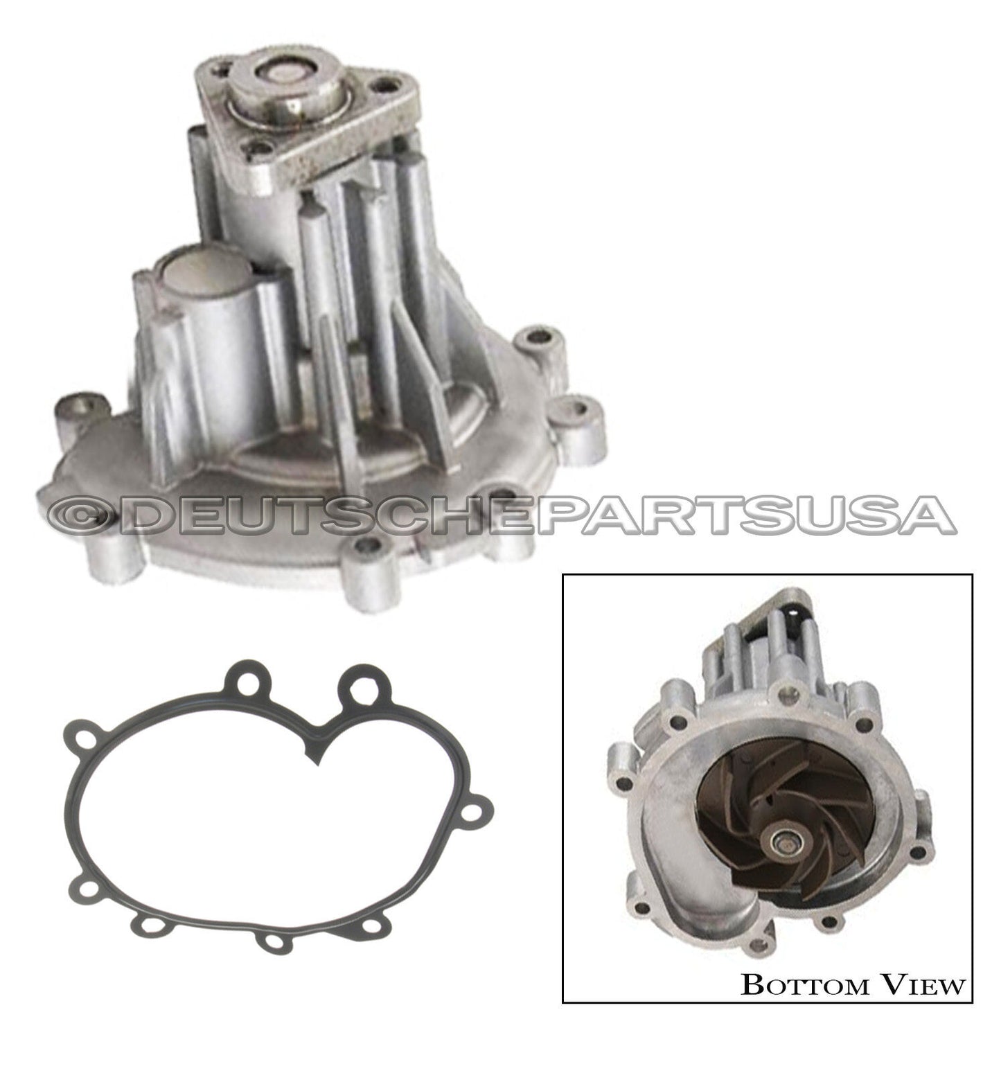 Porsche CAYENNE S & TURBO 4.5 V8 Water Pump + Gasket 948 106 011 04 SET 2