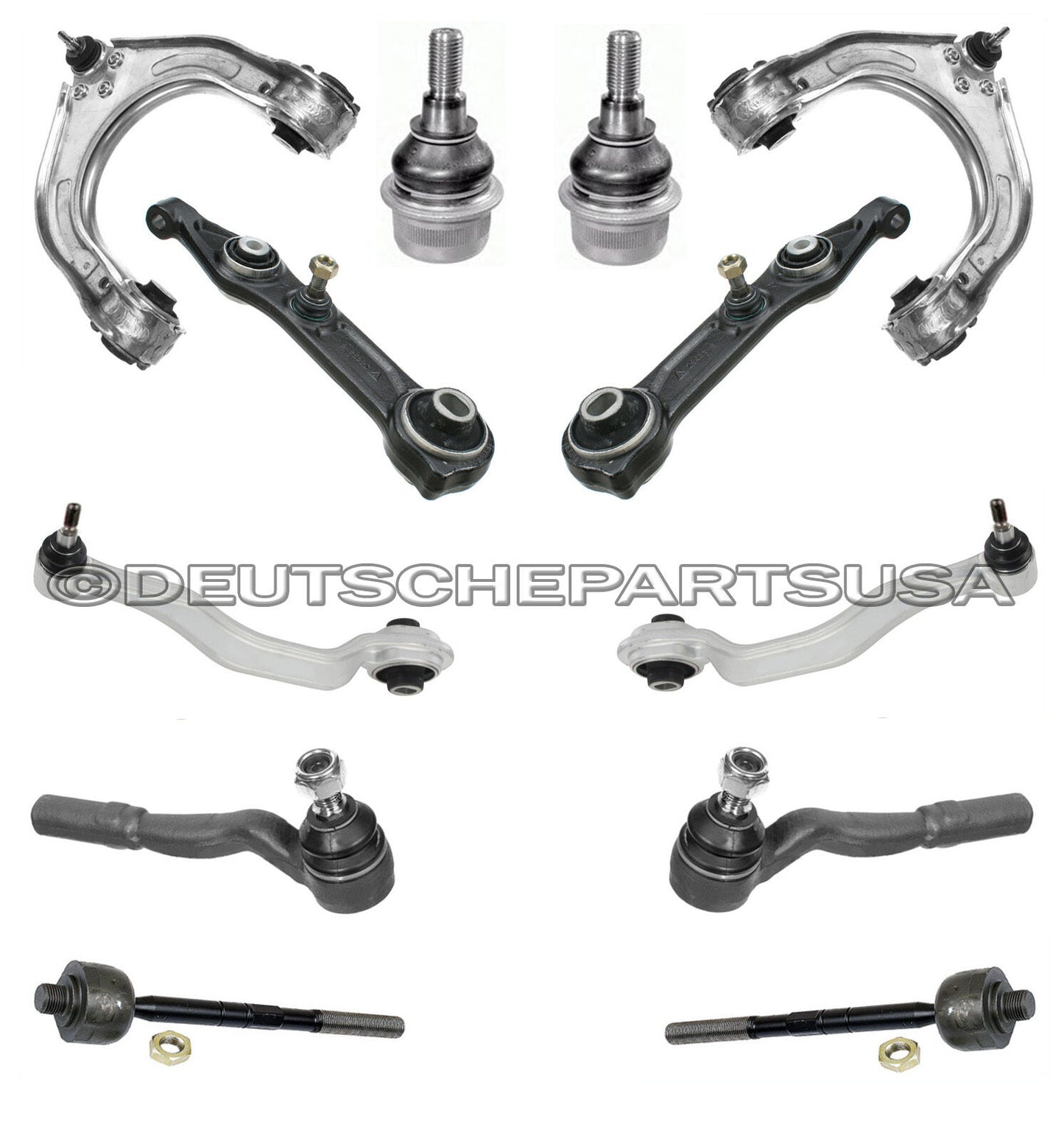 Mercedes W211 E320 Control Arms Ball Joints ENGINE TRANNY MOUNTS SUSPENSION Kit