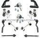 MERCEDES W210 Front Control Arm Arms Ball Joint Joints Sway Bar Tie Rod Rods Kit