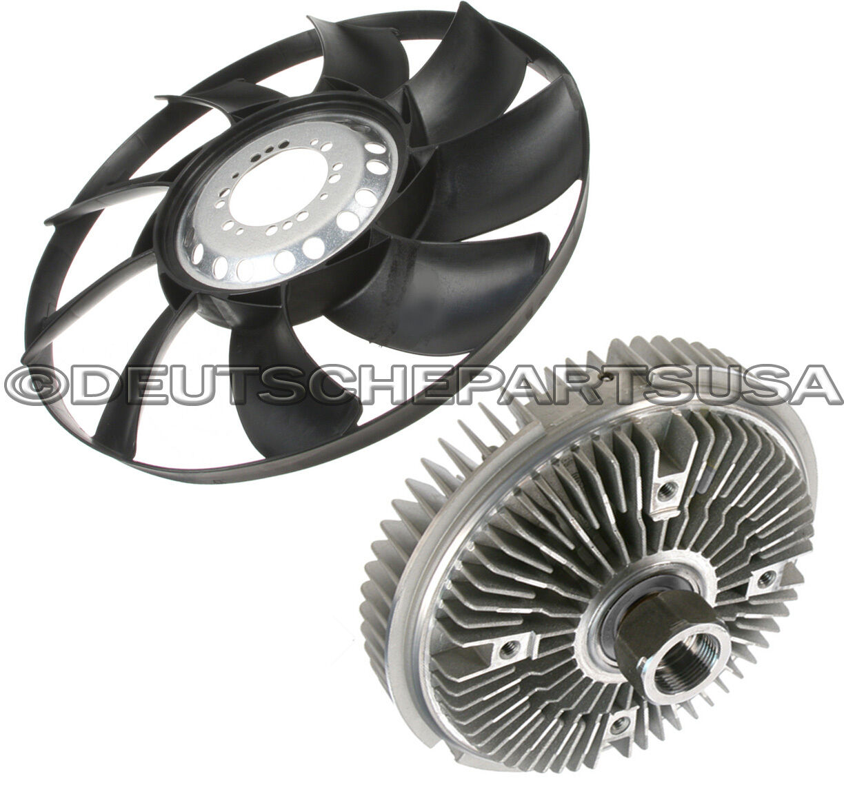 RADIATOR VISCOUS ENGINE COOLING FAN CLUTCH + BLADE for BMW E53 E65 E66 X5 745i