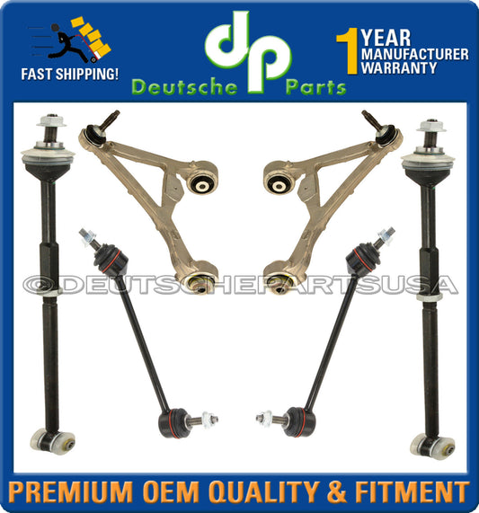 JAGUAR S-TYPE REAR Upper CONTROL ARM BALL JOINT SWAY BAR TOE LINK TIE ROD SET 6