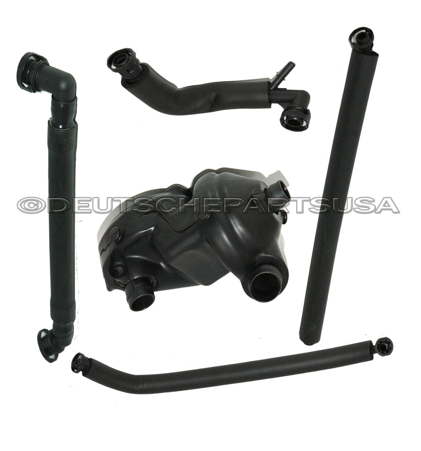 PCV CRANKCASE VENT VALVE + BREATHER HOSE COLD WEATHER CLIMATE for BMW X5 5 Pcs