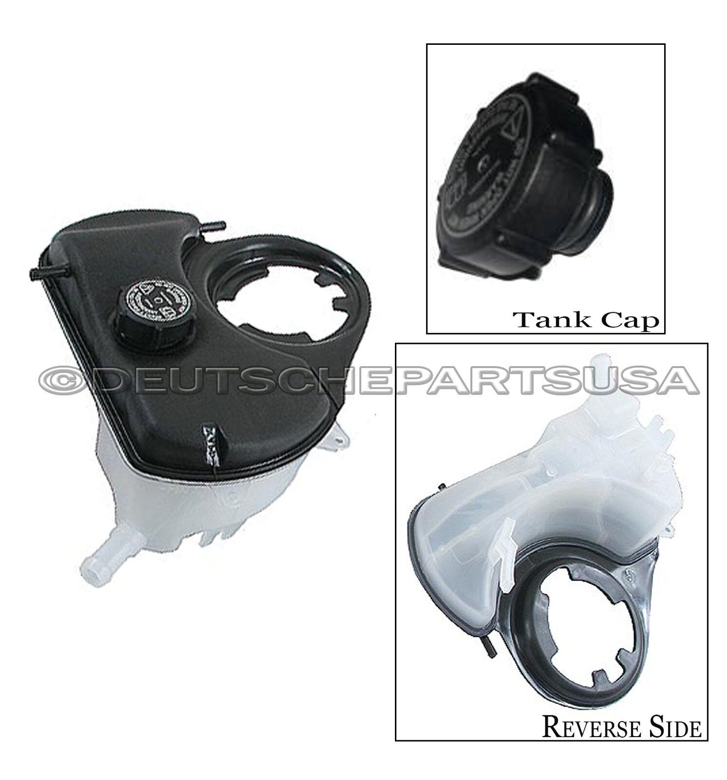 Jaguar X-Type Coolant Reservoir Bottle OVERFLOW Expansion Tank CAP SET C2S46861