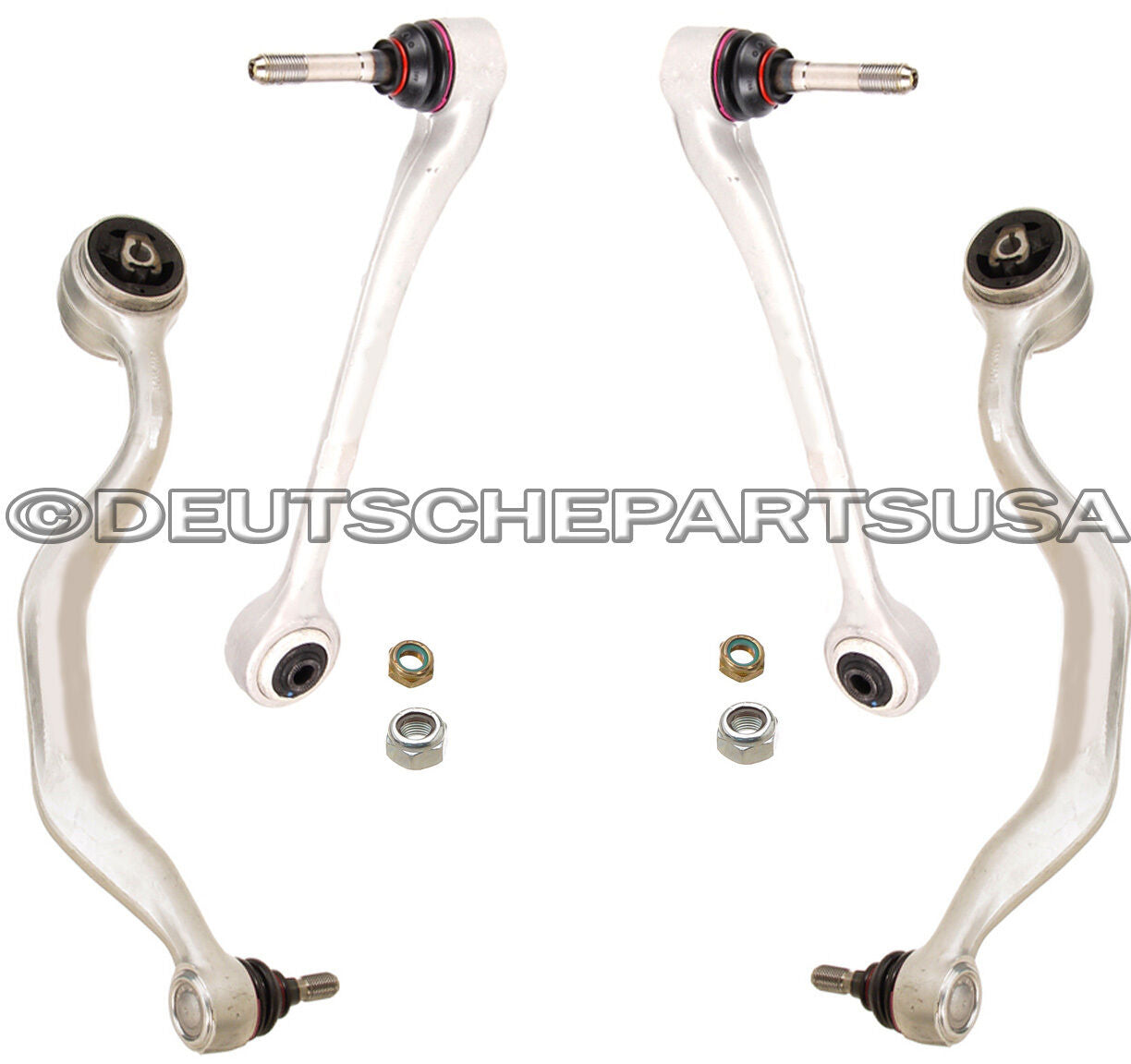 FRONT UPPER THRUST + LOWER CONTROL ARM ARMS BALL JOINTS 4 for BMW E39 V8 540i M5