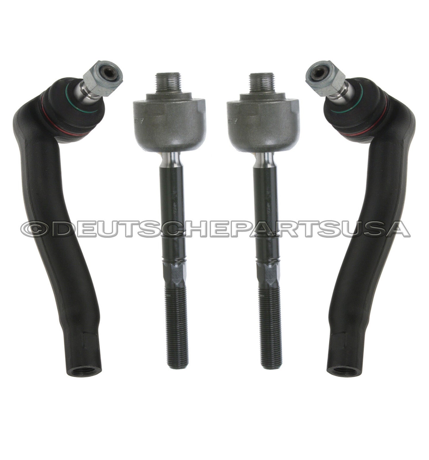 MERCEDES W203 4MATIC INNER OUTER STEERING TIE ROD RODS RACK BOOT BOOTS KIT 6
