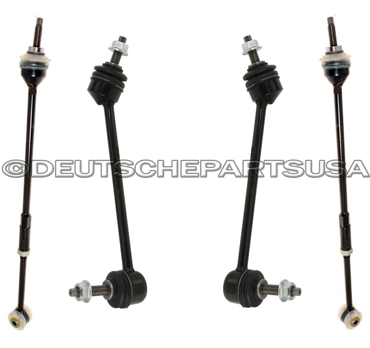 JAGUAR S-TYPE REAR SWAY STABILIZER BAR TORQUE TOE TIE ROD LINKS 1999-2002 SET 4