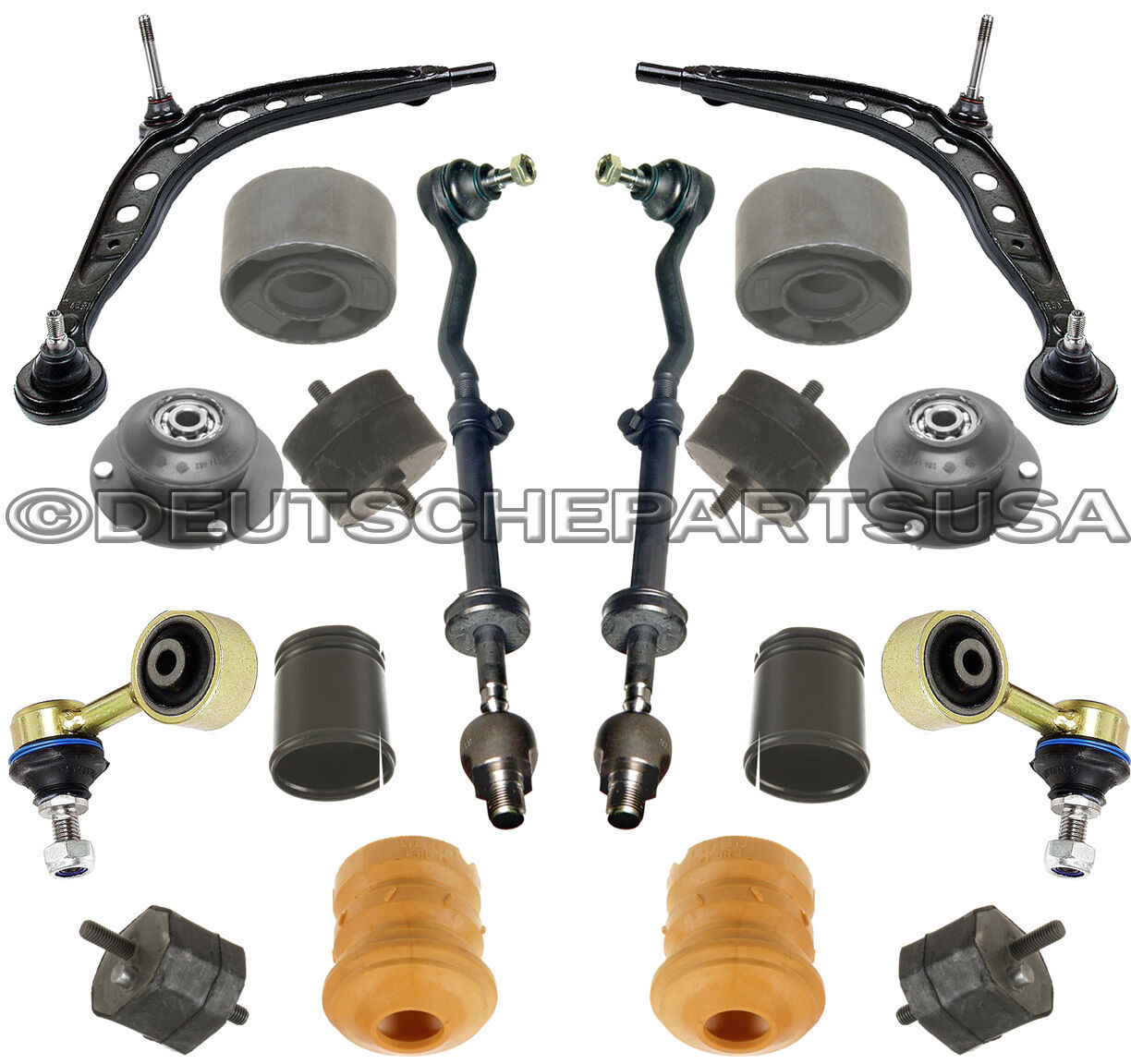 CONTROL ARM TIE ROD ENGINE MOTOR STRUT MOUNT for BMW E30 325i SUSPENSION KIT 18