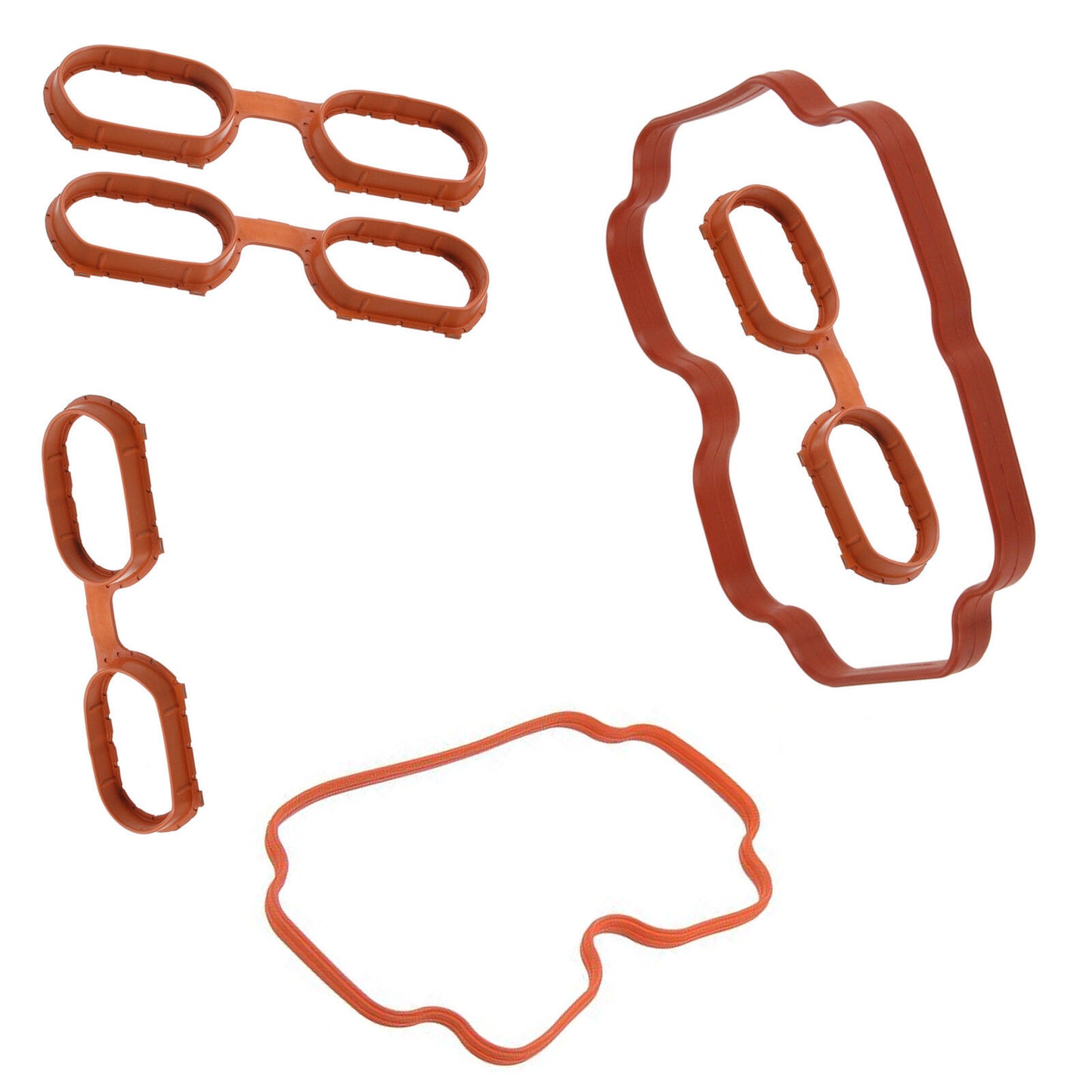 Intake Engine Manifold Cover Gasket Gaskets for BMW 740i 740iL 540i X5 Z8 SET 6