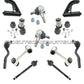 MERCEDES W210 Front Control Arm Arms Ball Joint Joints Sway Bar Tie Rod Rods Kit