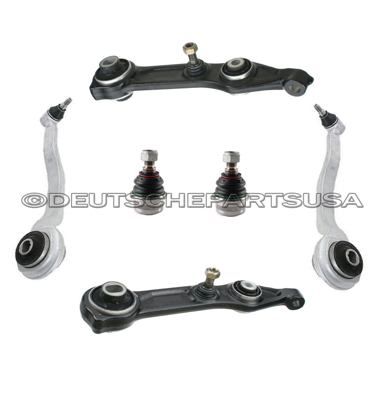 Mercedes W211 E CLS Front Left Right Lower Thrust Control Arm Arms Ball Joints 6