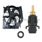 A/C Condenser Fan Motor + Temperature Sensor Coolant Switch 2 for BMW E46 320i