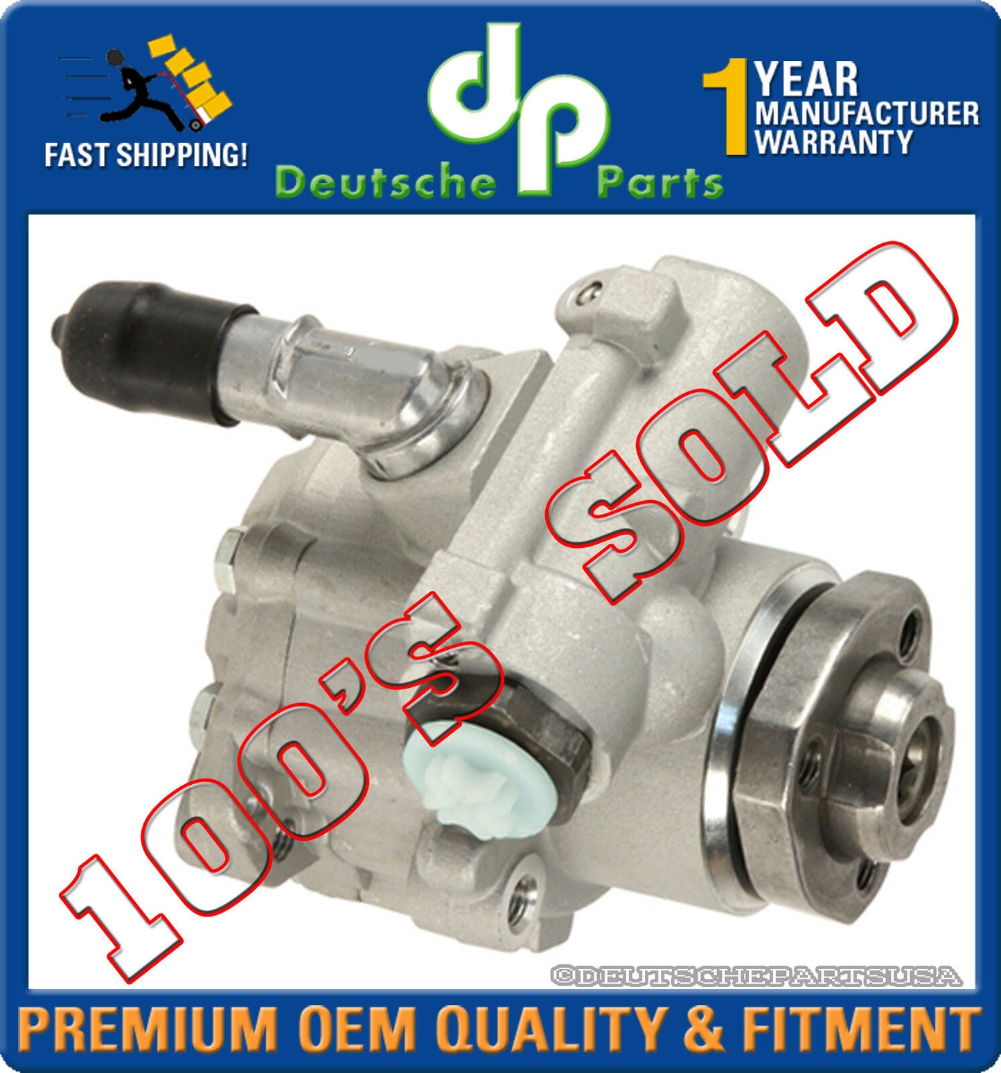 NEW VW GOLF JETTA BEETLE P/S POWER STEERING PUMP  1.8 1.9 1998-2007 1J0 422 154H