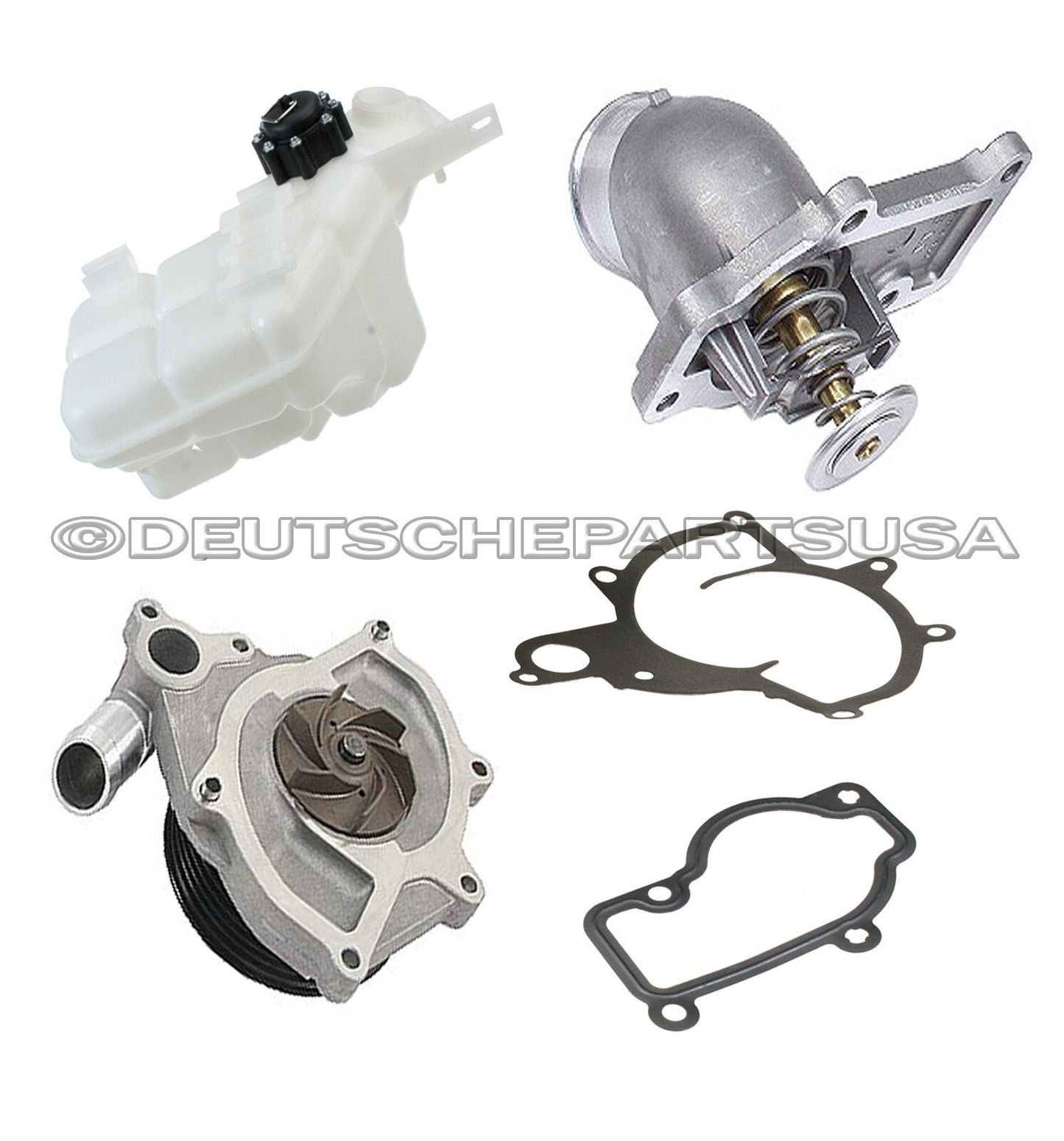 Porsche 996 911 ENGINE WATER PUMP + THERMOSTAT 180ºF + COOLANT EXPANSION TANK 5