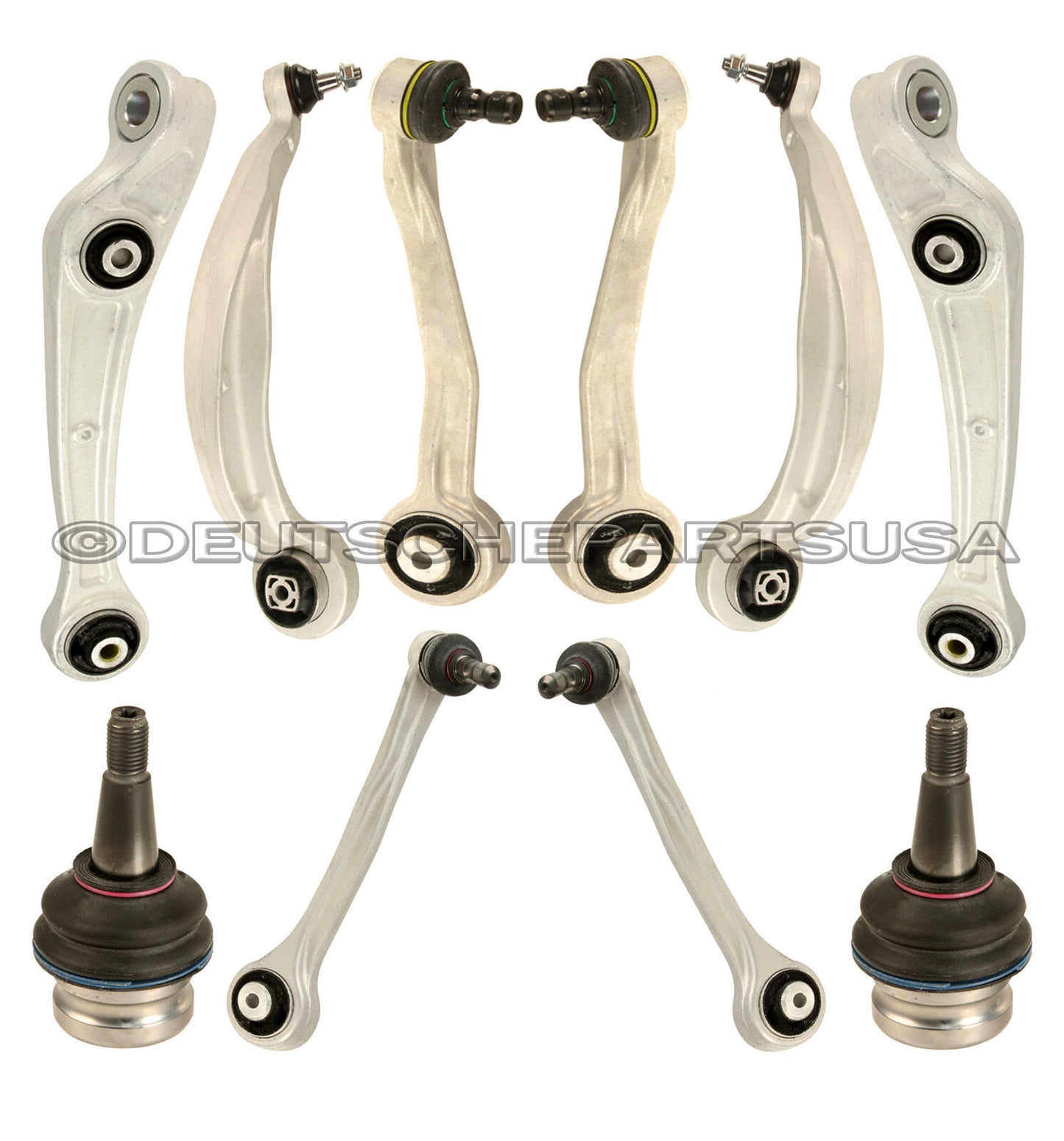 Audi A4 A5 Q5 & Quattro Front UPP+LOW Control Arm Arms Ball Joint SUSPENSION Kit