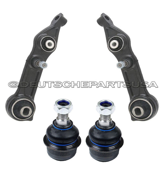 Mercedes W211 Front Left Right Lower Control Arm Arms Ball Joint Joints SET 4 PC
