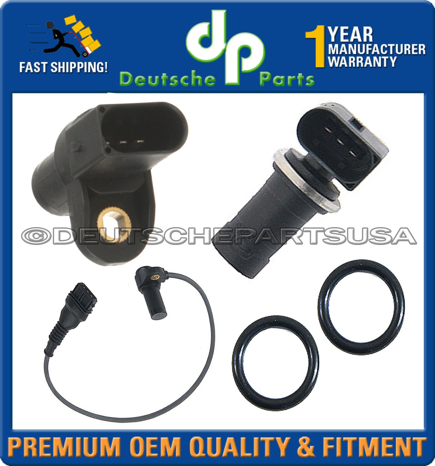 Crank Crankshaft + Camshaft CAM Position Sensors for BMW E53 X5 E85 Z3 Z4  Set 3