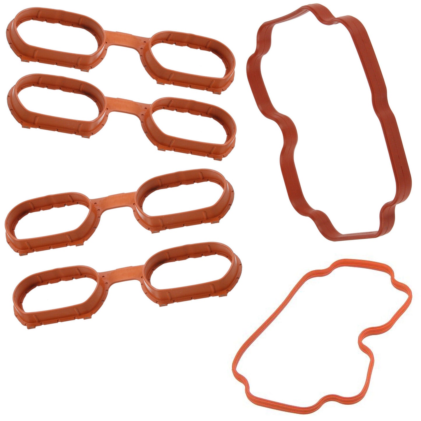 Intake Engine Manifold Cover Gasket Gaskets for BMW 740i 740iL 540i X5 Z8 SET 6