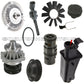 WATER PUMP PULLEY FAN CLUTCH BLADE EXPANSION TANK OIL THERMOSTAT for BMW E53 X5