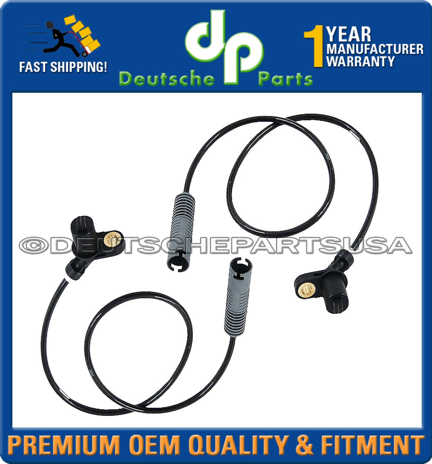 REAR WHEEL ABS SPEED SENSOR SENSORS 1998-2003 for BMW E38 740i 740iL 750iL E52