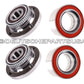 Front Wheel Bearings + Wheel Hub Assembly Kit of 4 for BMW E30 318 325 i iS eS