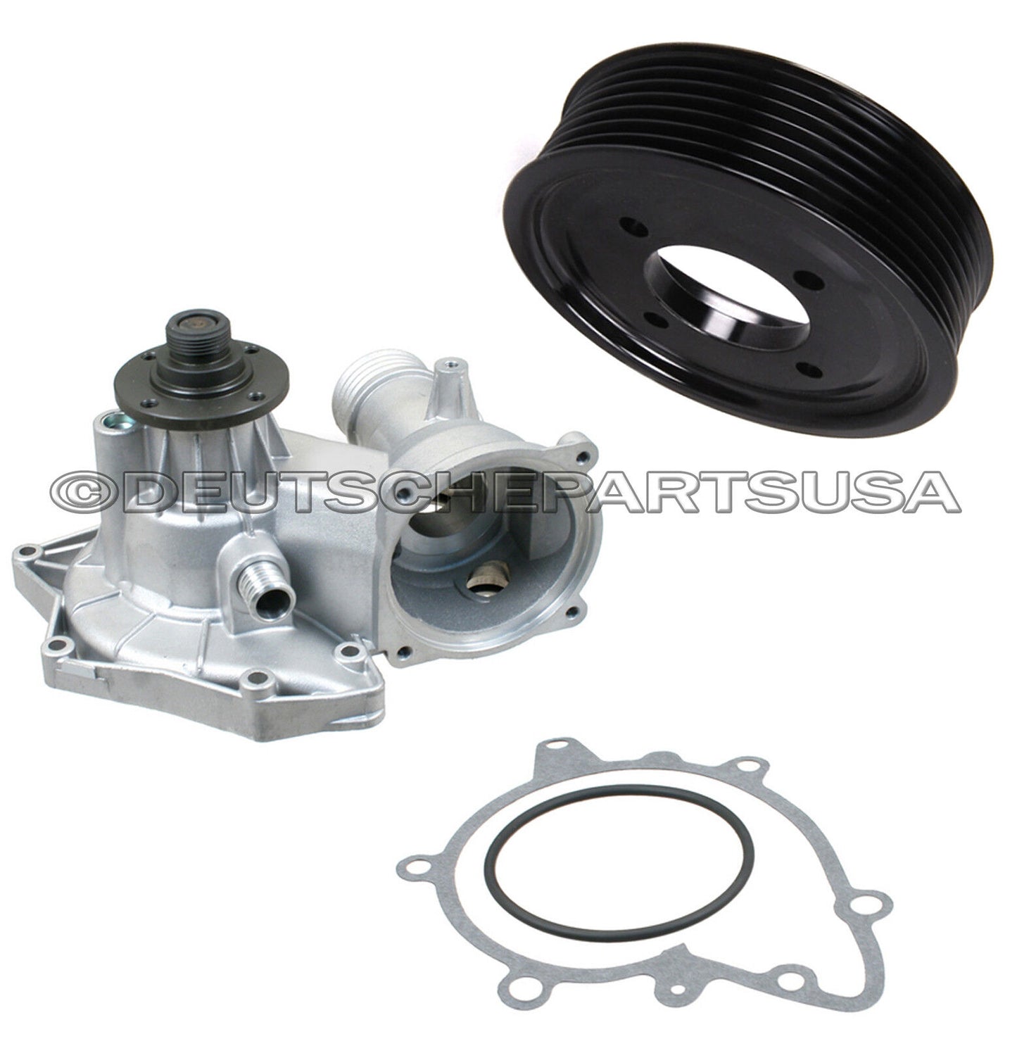 WATER PUMP W/ METAL IMPELLER + GASKET + ALUMINIUM PULLEY for BMW E38 E31 740i