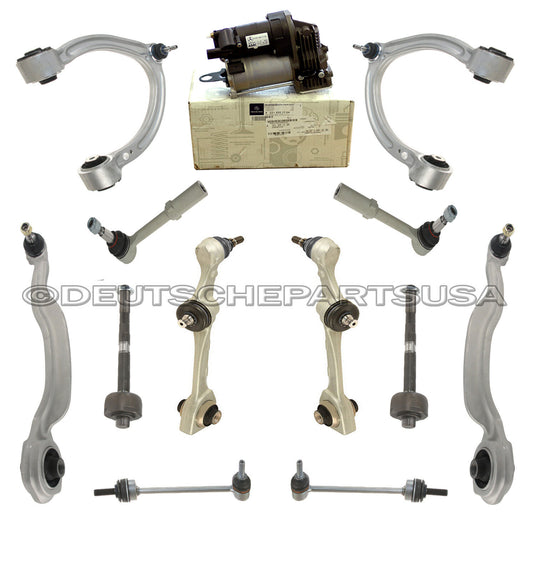 Mercedes W221 SUSPENSION COMPRESSOR Front UPPER LOWER Control Arm Ball Joint Kit