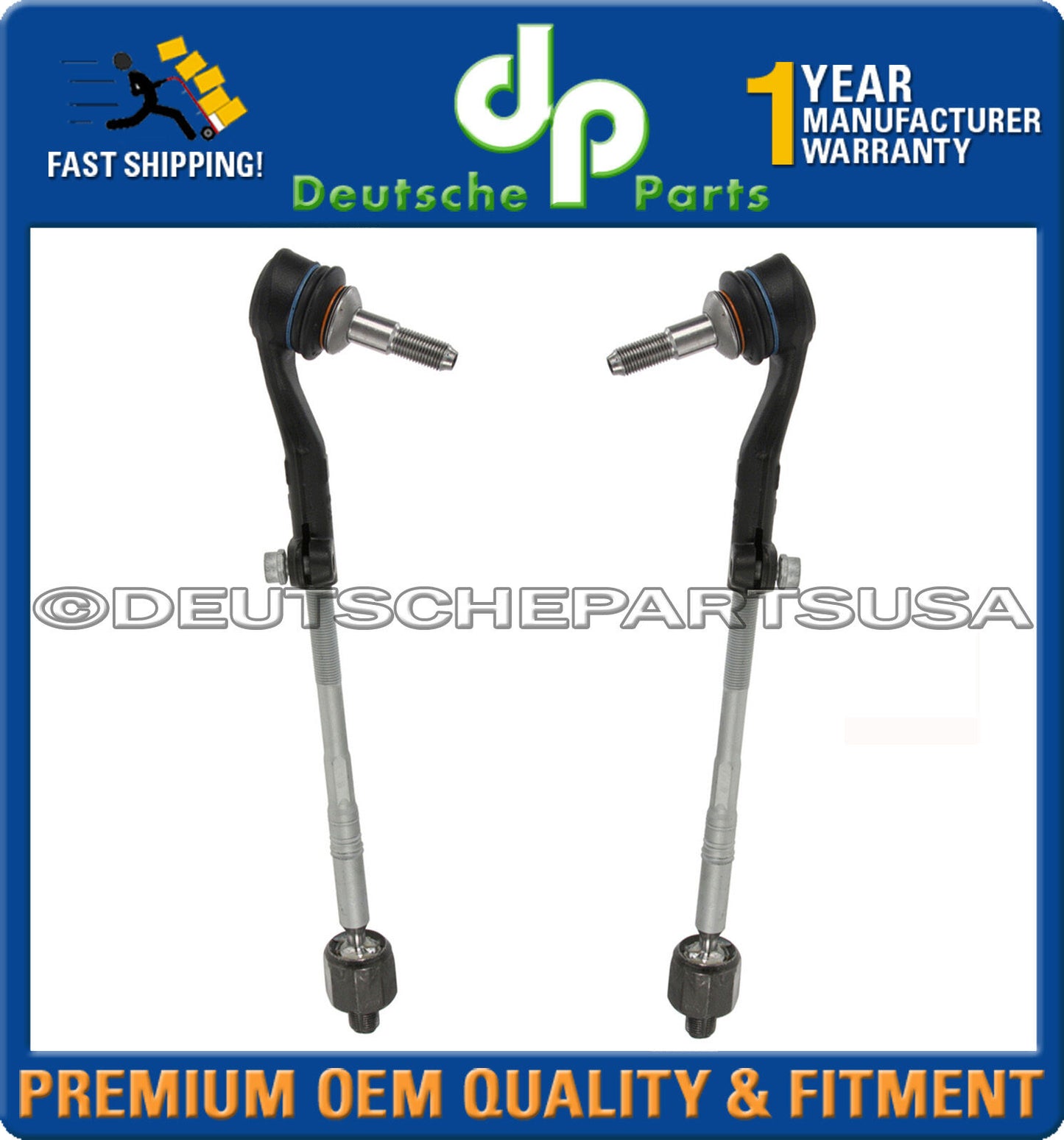 TIE ROD INNER OUTER ASSEMBLY SET 32106765235 32106765236 fr BMW E90 E91 E92 E81