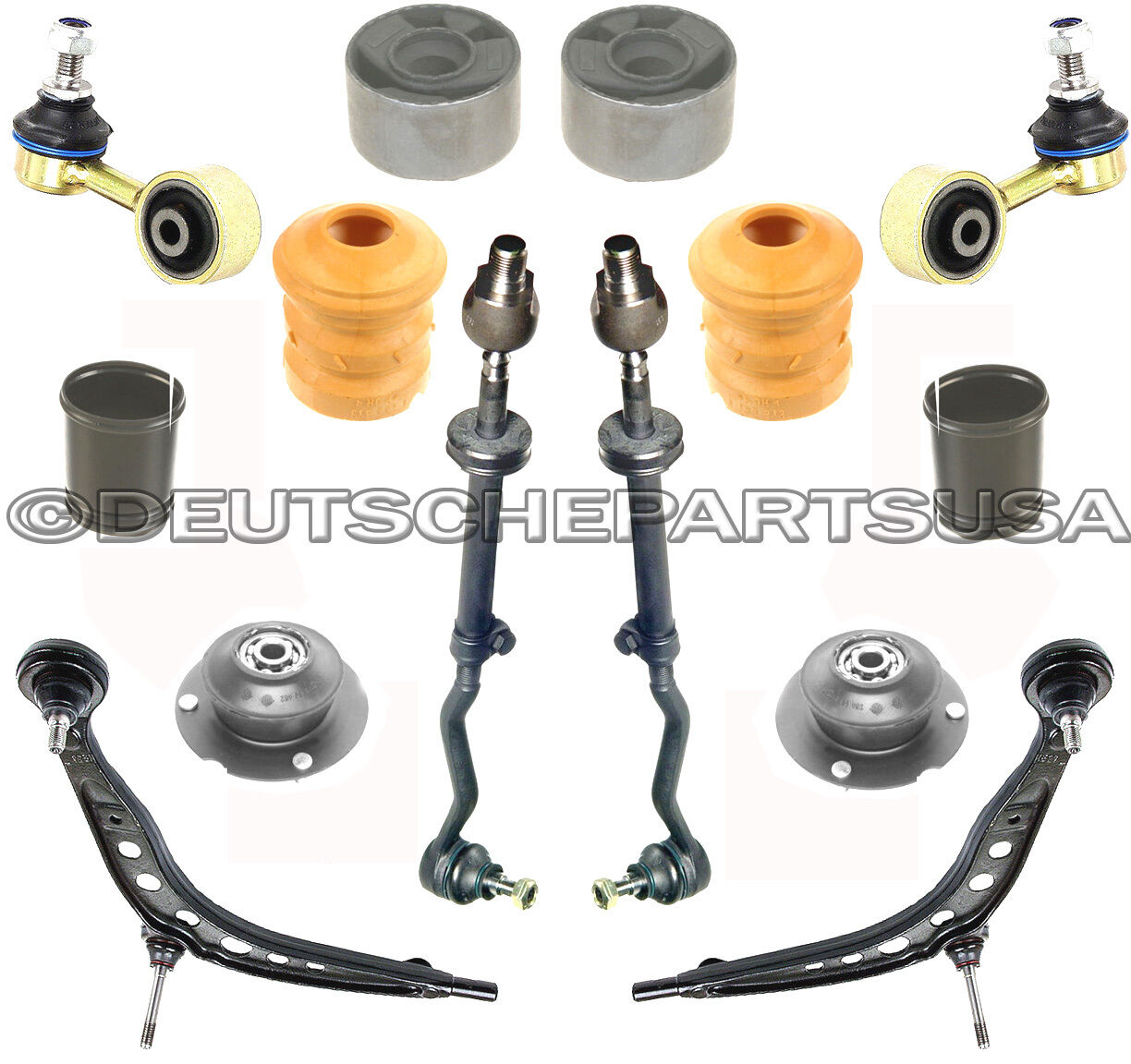 CONTROL ARM ARMS BALL JOINT TIE ROD STRUT MOUNT for BMW E30 SUSPENSION KIT 14