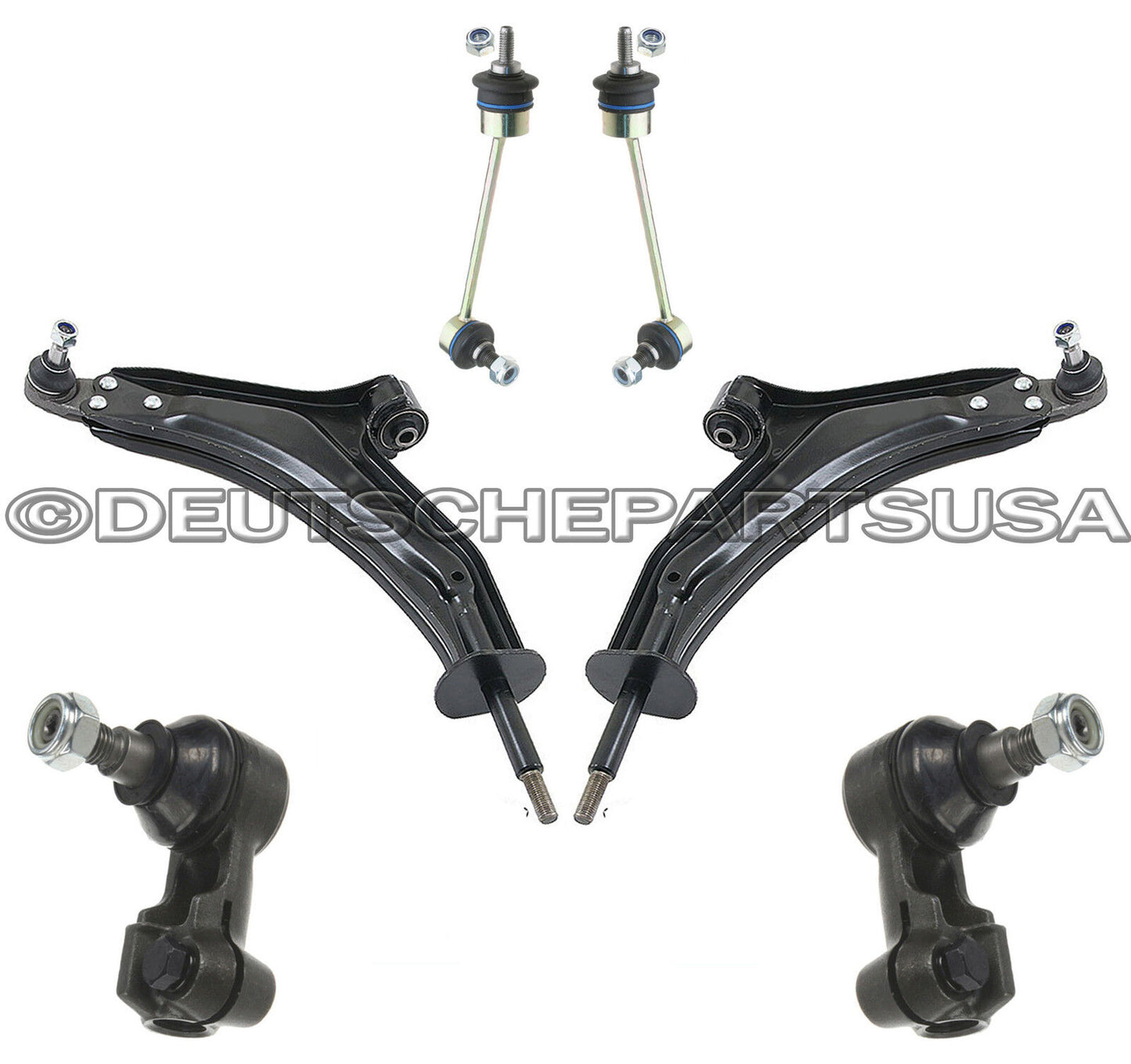 LAND ROVER FREELANDER CONTROL ARM BALL JOINT TIE ROD RODS KIT 02 03 04 05
