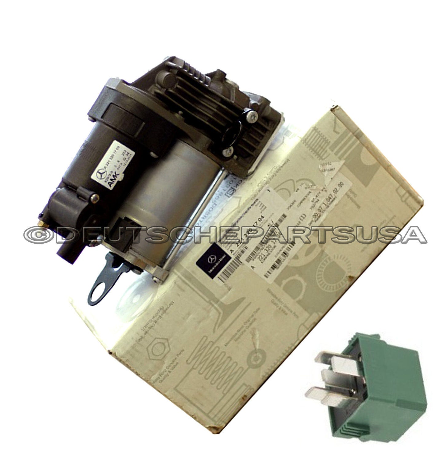 MERCEDES OE W221 W216 S CL AIR PUMP SUSPENSION COMPRESSOR + RELAY 2213201704