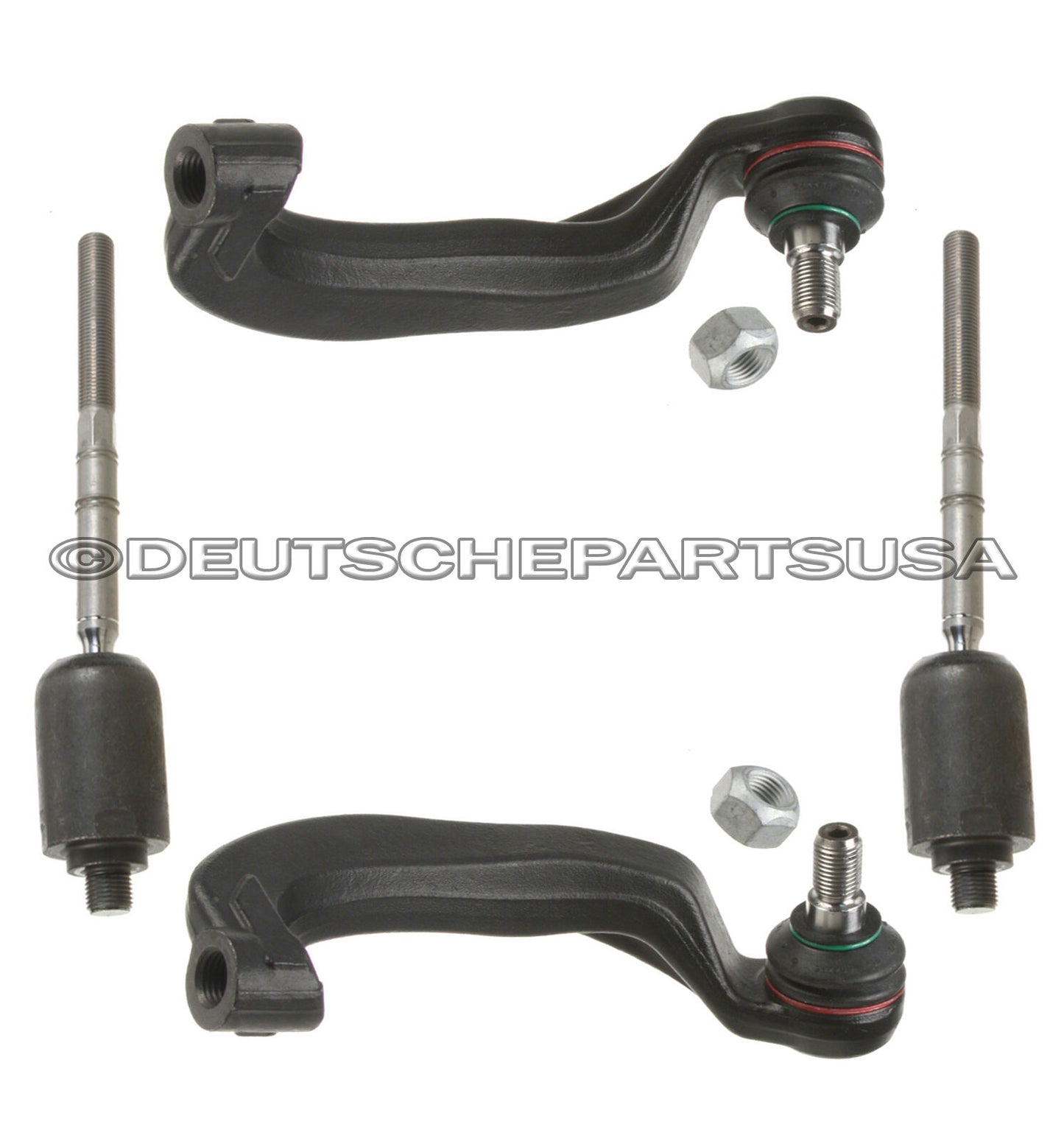 MERCEDES W220 4MATIC 4-MATIC INNER OUTER STEERING TIE ROD RODS + RACK BOOT KIT 6