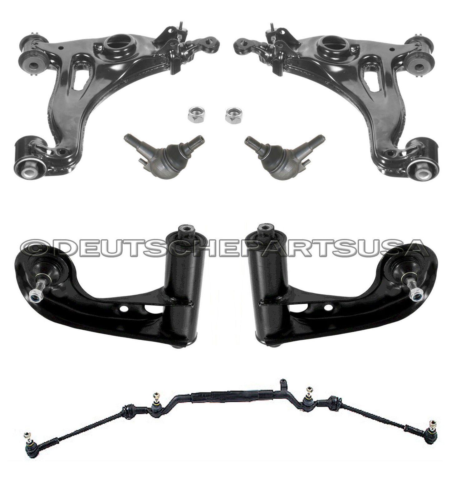 MERCEDES R170 SLK230 SLK 230 CONTROL ARM ARMS CENTER DRAG LINK TIE ROD RODS KIT