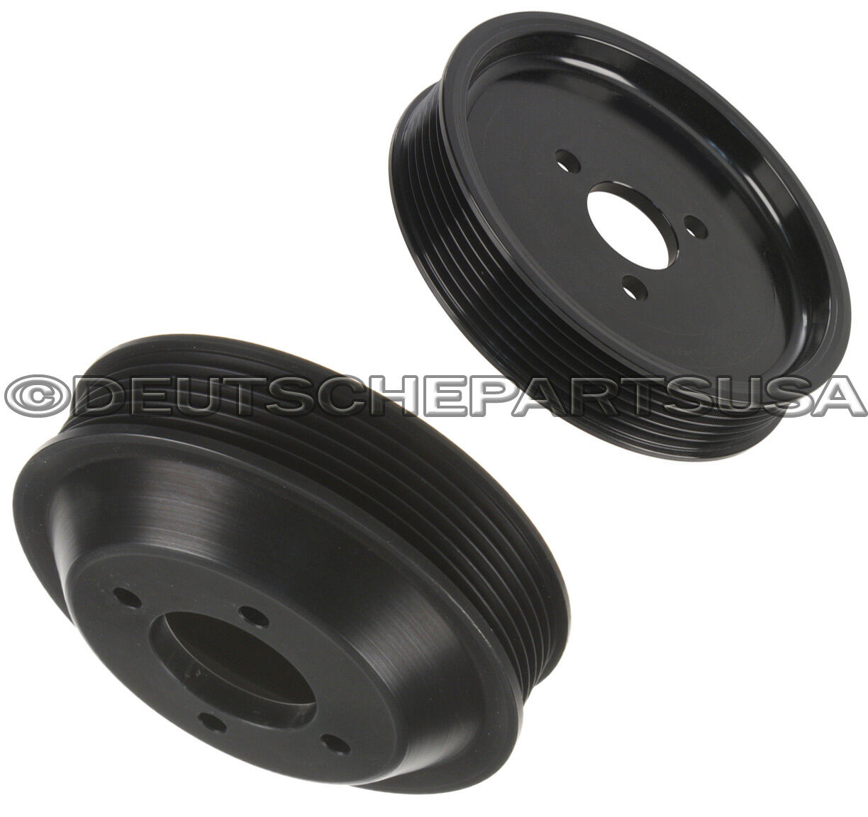 Power Steering Pump Pulley + Water Pump Pulley Set 2 for BMW E46 E39 330i X5 Z3
