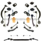 FRONT + REAR CONTROL ARMS TIE RODS MOTOR STRUT MOUNTS SUSPENSION KIT for BMW E38