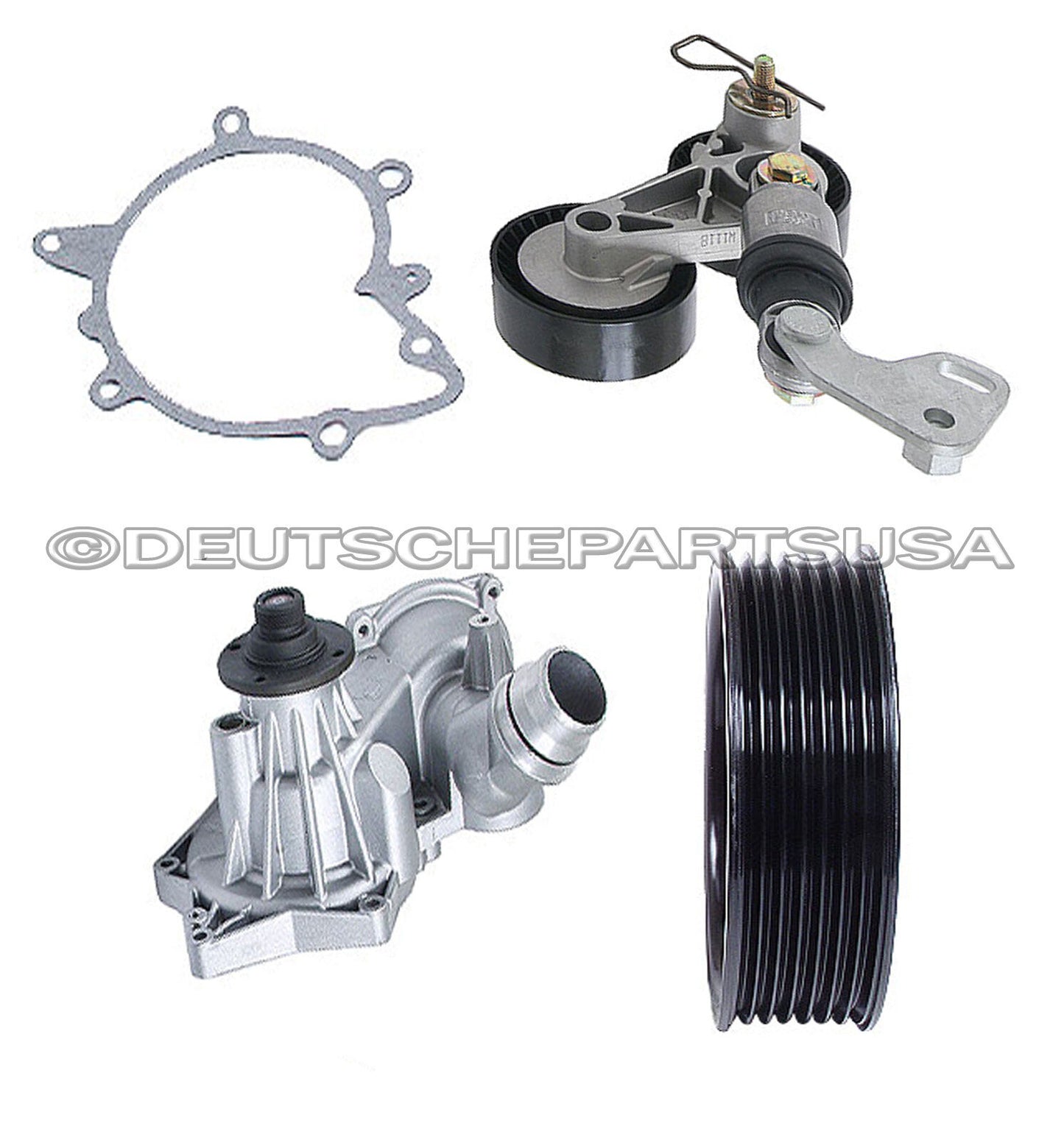 WATER PUMP ACC BELT TENSIONER PULLEY PULLEYS 3 for BMW 540i 740i 740il X5 4.4i