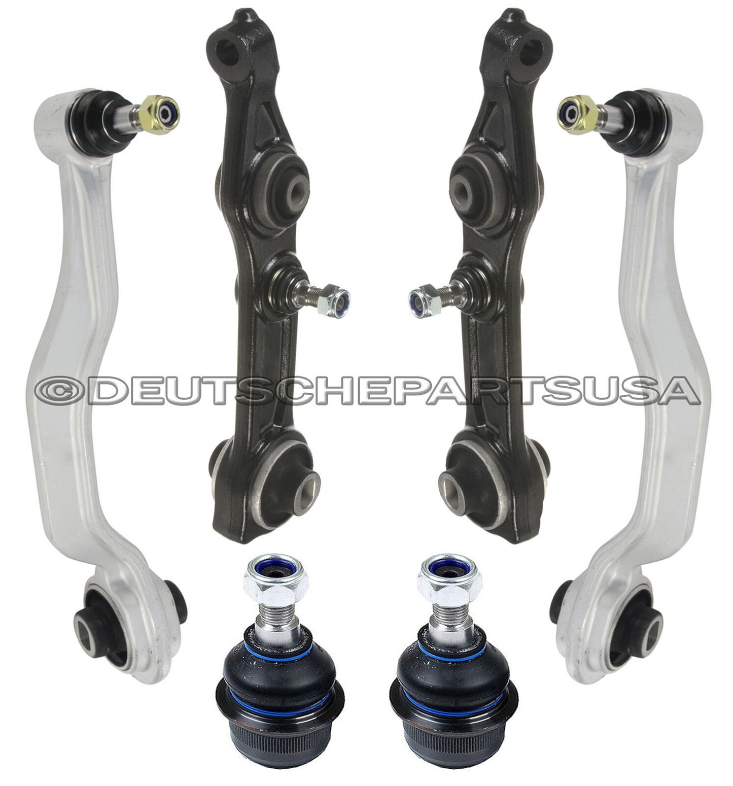 Mercedes W211 E350 Front Left Right Lower Thrust Control Arm Arms Ball Joints 6