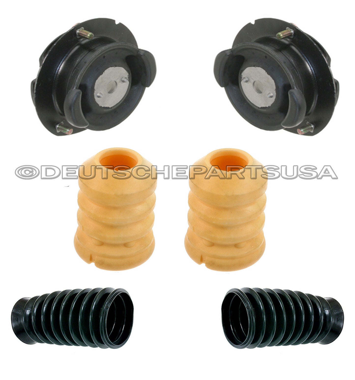 MERCEDES W124 E300 300D 260E STRUT SHOCK MOUNT MOUNTS BUMP STOP BOOT BELLOW KIT