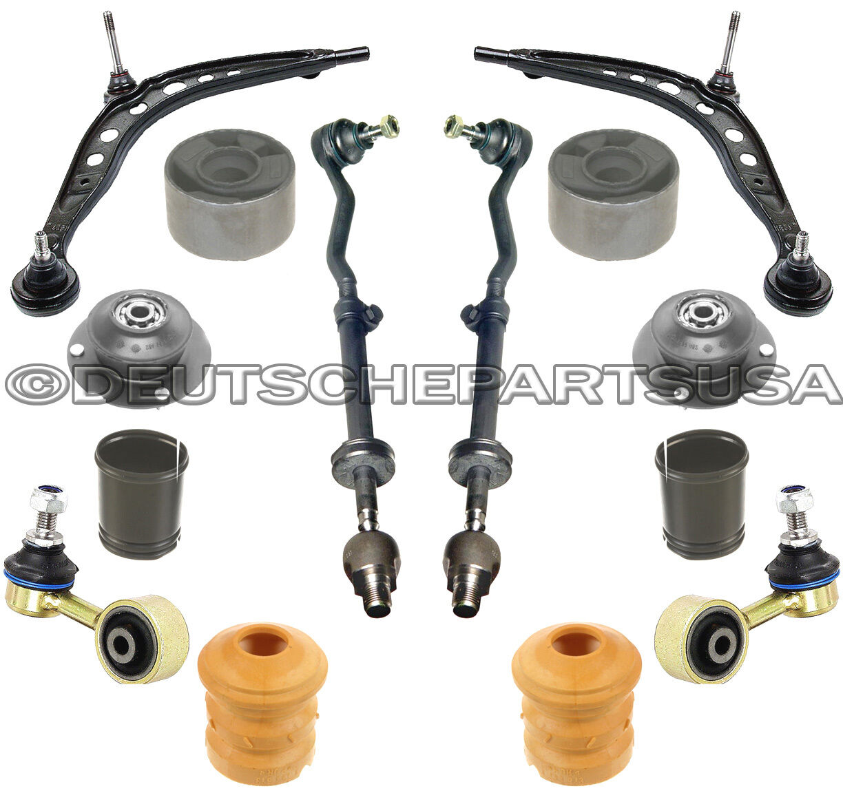 CONTROL ARM ARMS BALL JOINT TIE ROD STRUT MOUNT for BMW E30 SUSPENSION KIT 14