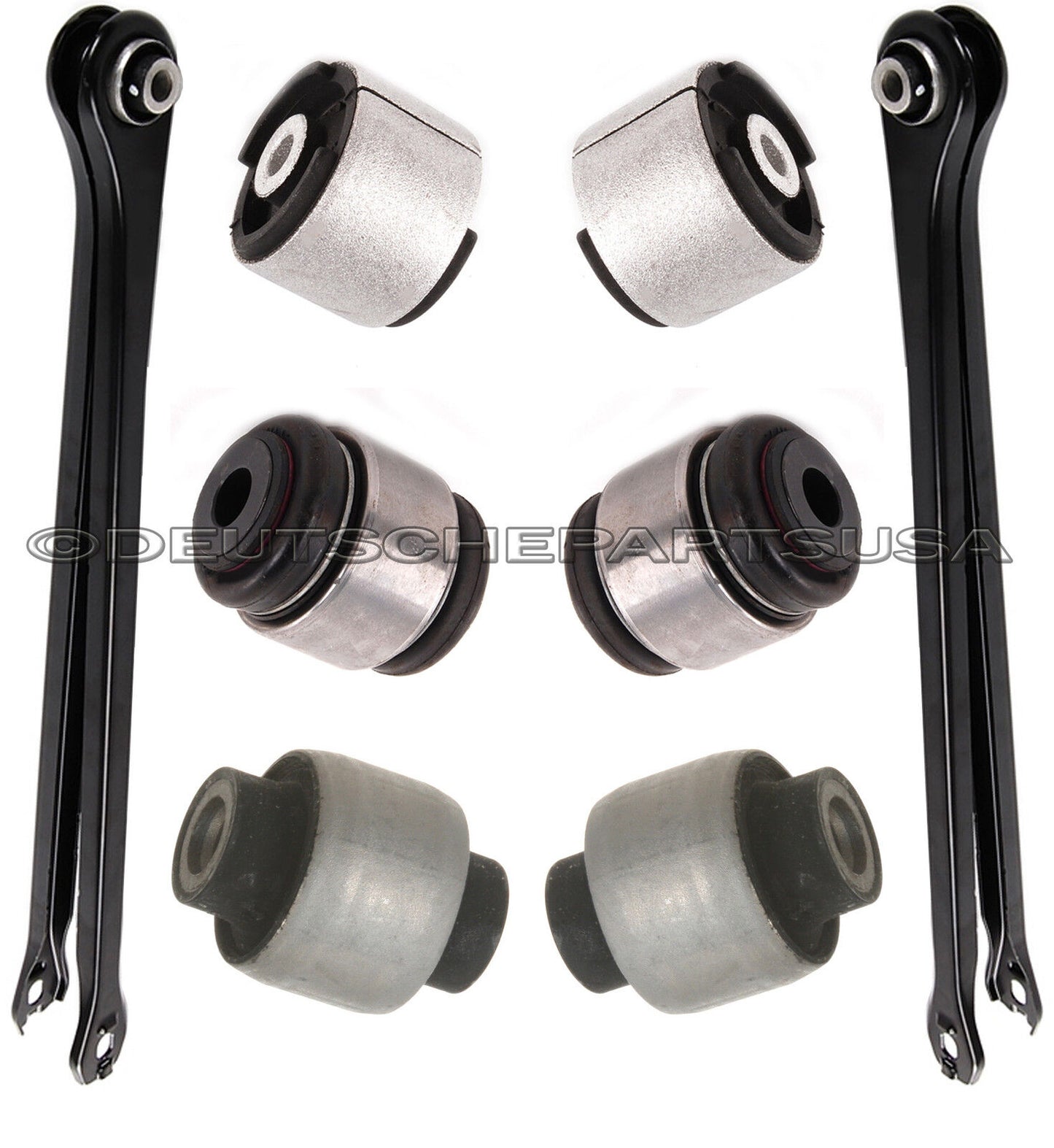 REAR AXLE TRAILING CONTROL ARMS BUSHINGS STRUT SHOCK MOUNTS fr BMW E83 X3 SET 28