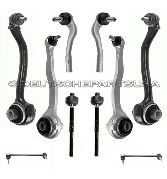 Mercedes W203 W209 Front Control Arm Arms Ball Joint Sway Bar Tie Rod KIT 10 pcs