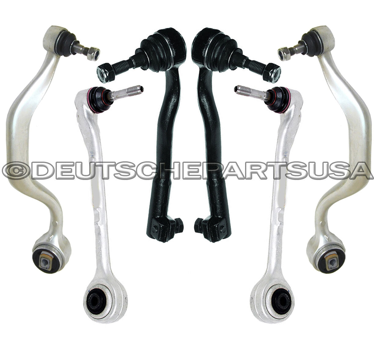 UPPER THRUST LOWER CONTROL ARMS BALL JOINT TIE ROD KIT 6 for BMW E39 540i 540iT