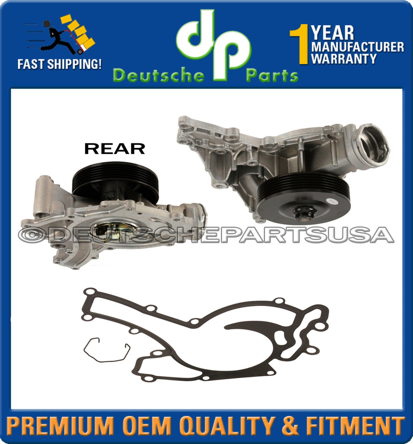 MERCEDES BENZ W211 E280 CDI E280CDI T ENGINE WATER PUMP + GASKET 04 05 06 07 08