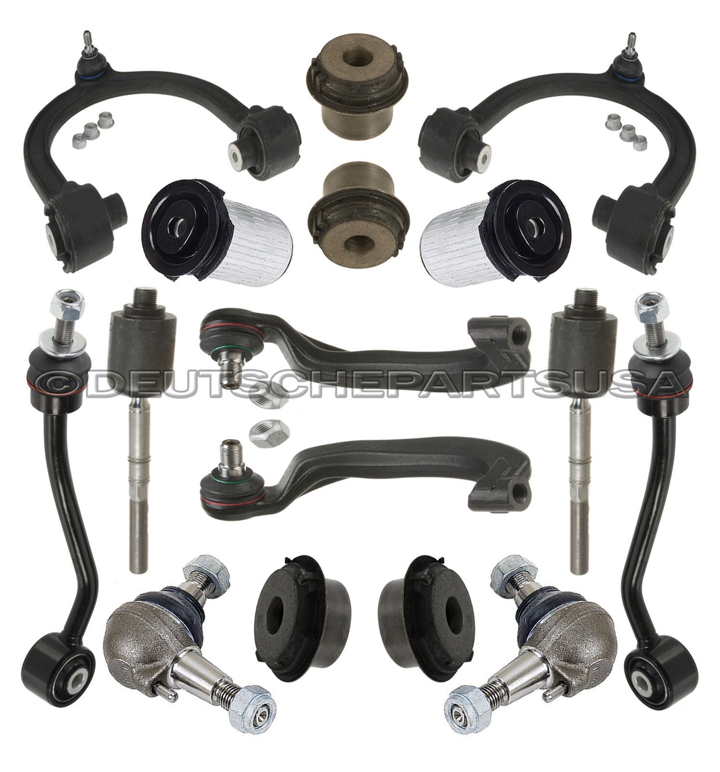 Mercedes W220 S500 4MATIC Control Thrust Arms Ball Joint Tie Rod SUSPENSION Kit