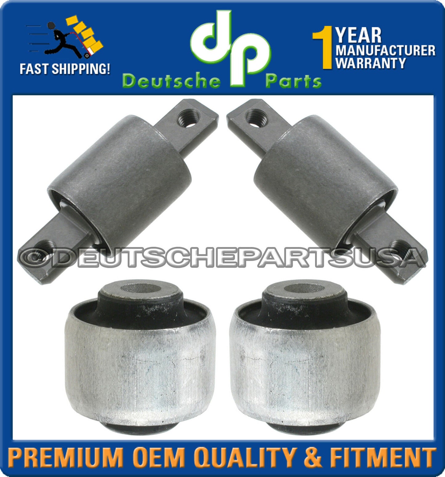 VOLVO V70 XC XC70 CROSS COUNTRY CONTROL ARM ARMS BUSHING FRONT REAR SET 4